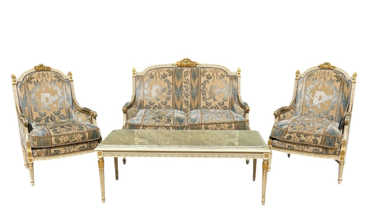 Louis XVI Style Living Room - 4 Pieces