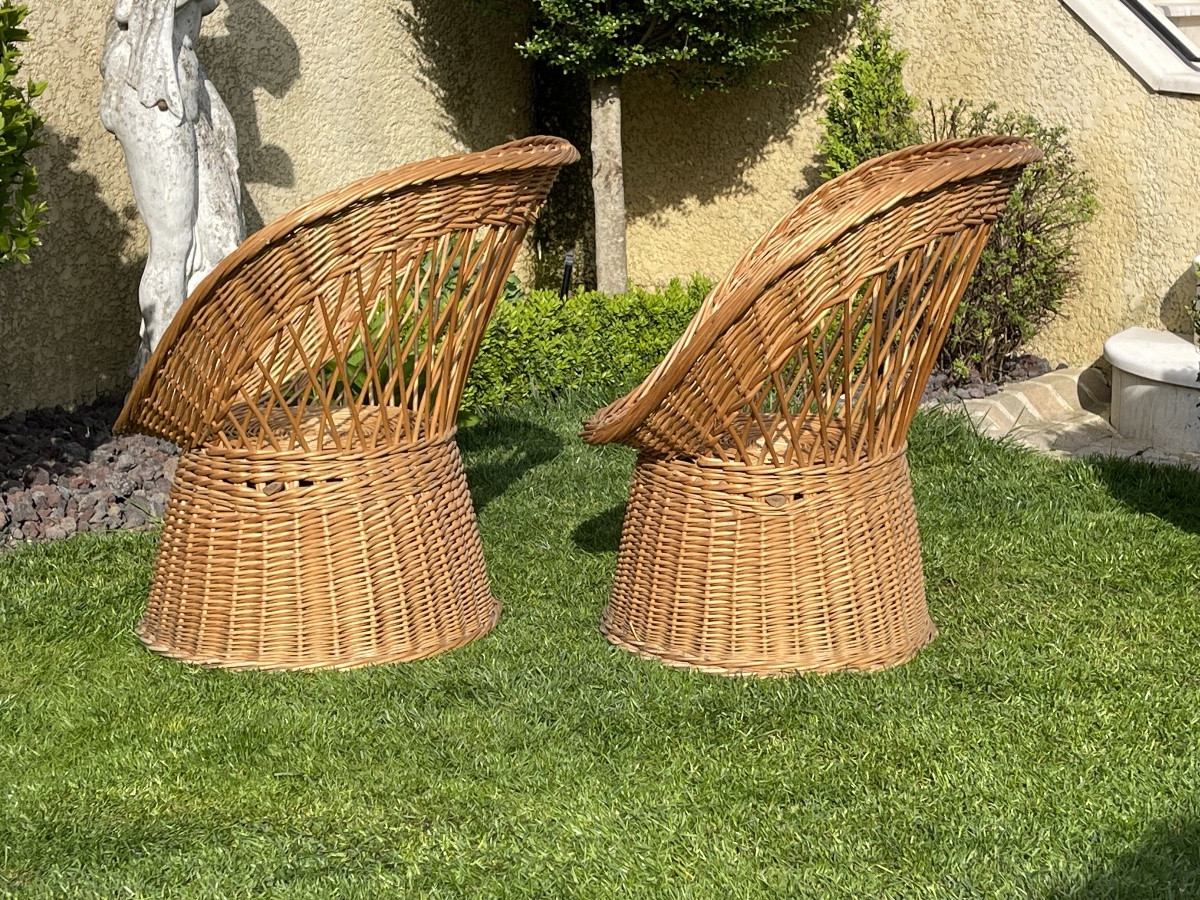 Fauteuils En Osier-photo-3