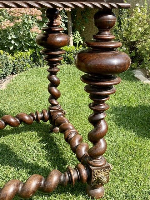 18th Century - Portuguese Rosewood & Bronze Table-photo-3