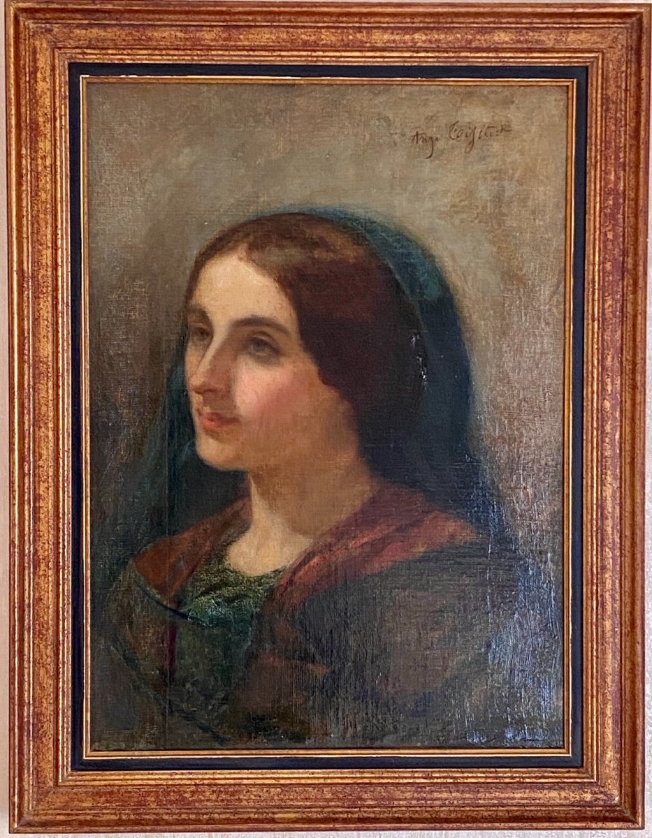 Portrait Of Woman, Oil On Canvas