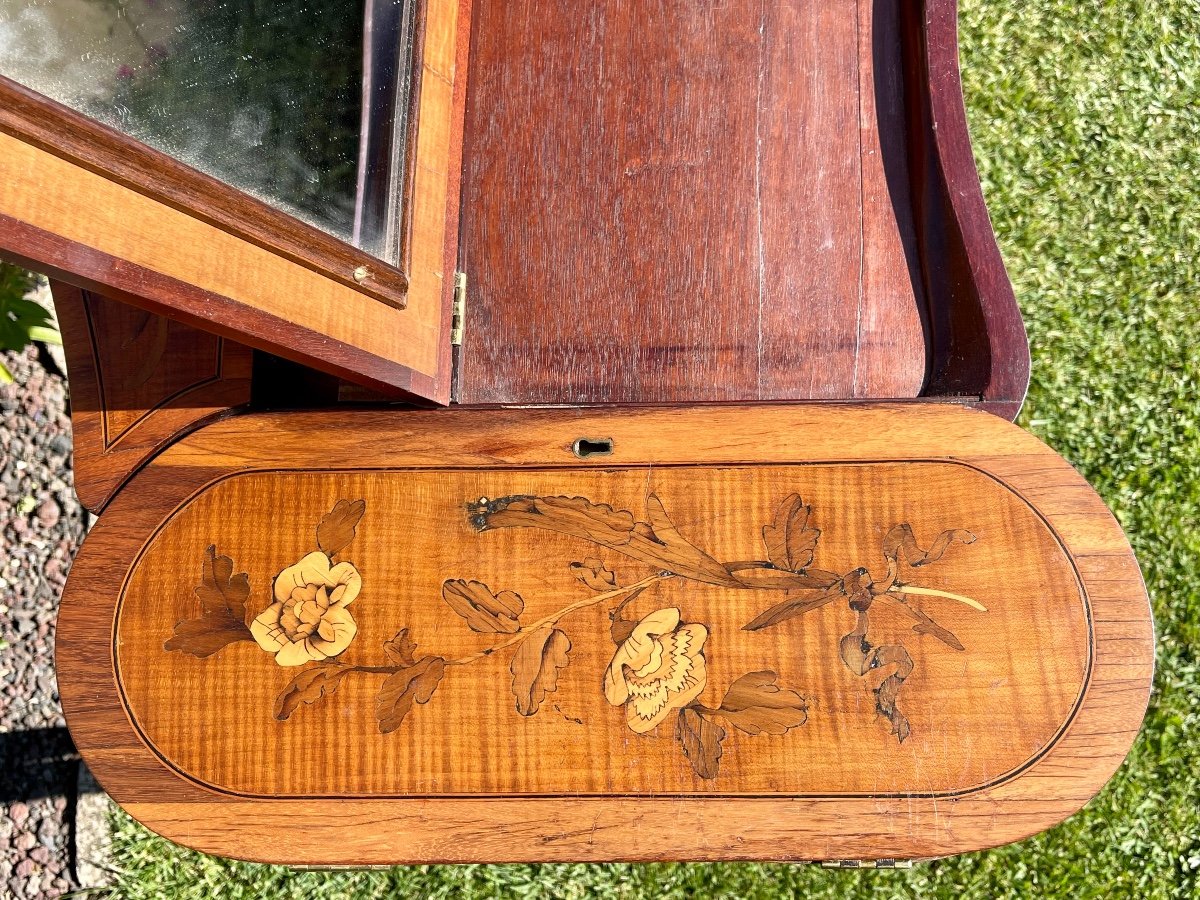 18th Century - Louis XV Period Marquetry Dressing Table-photo-3