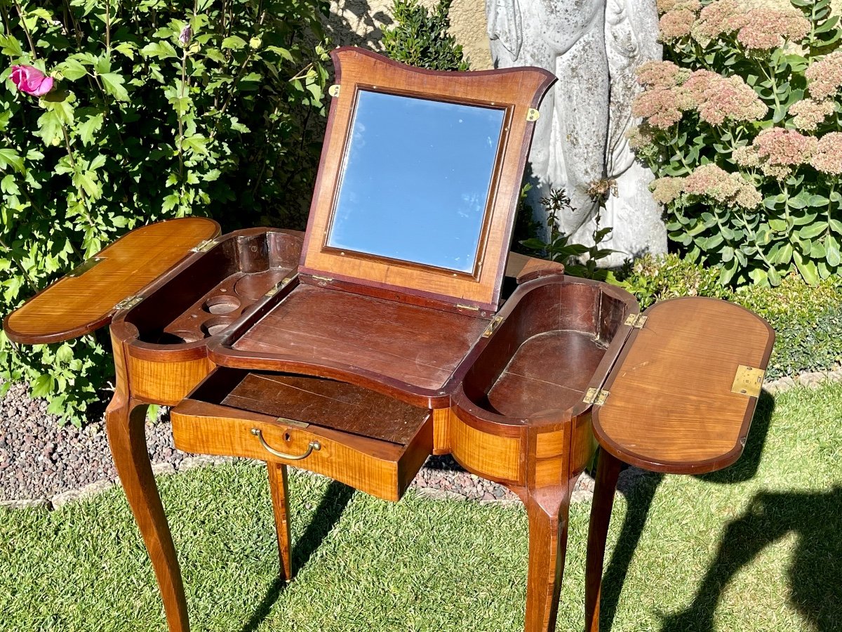 18th Century - Louis XV Period Marquetry Dressing Table-photo-4