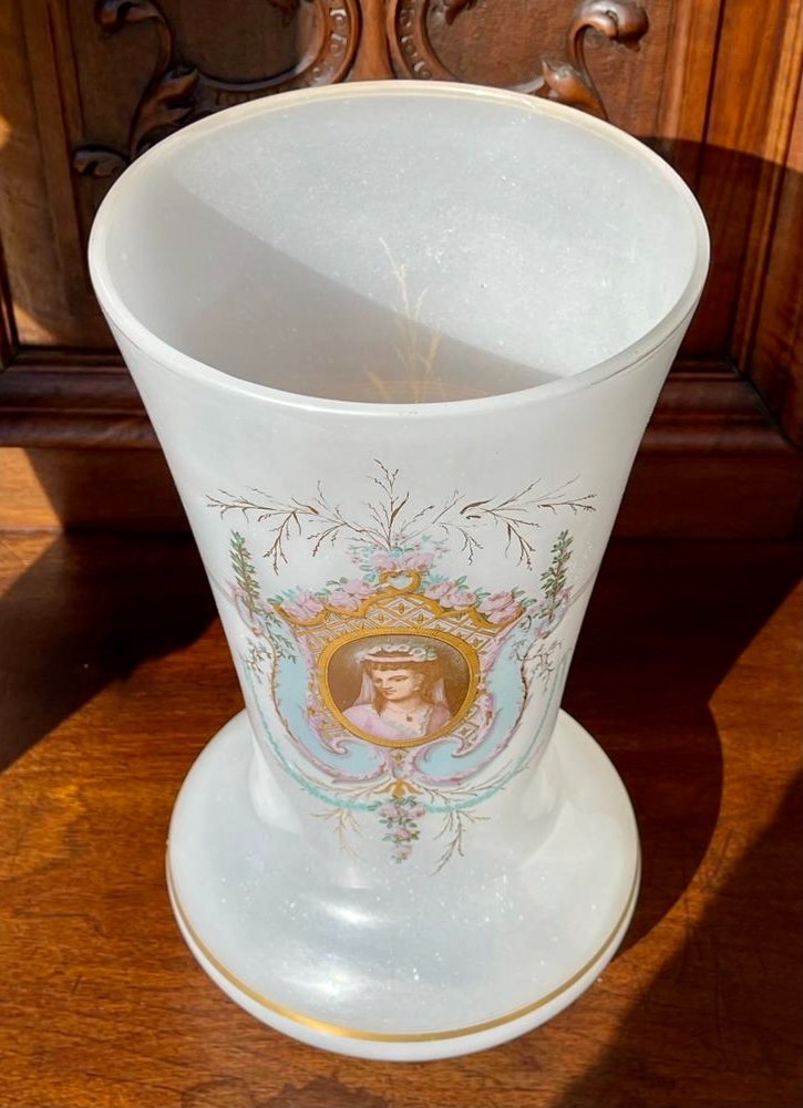 Napoleon III Opaline Vase - Nineteenth-photo-4