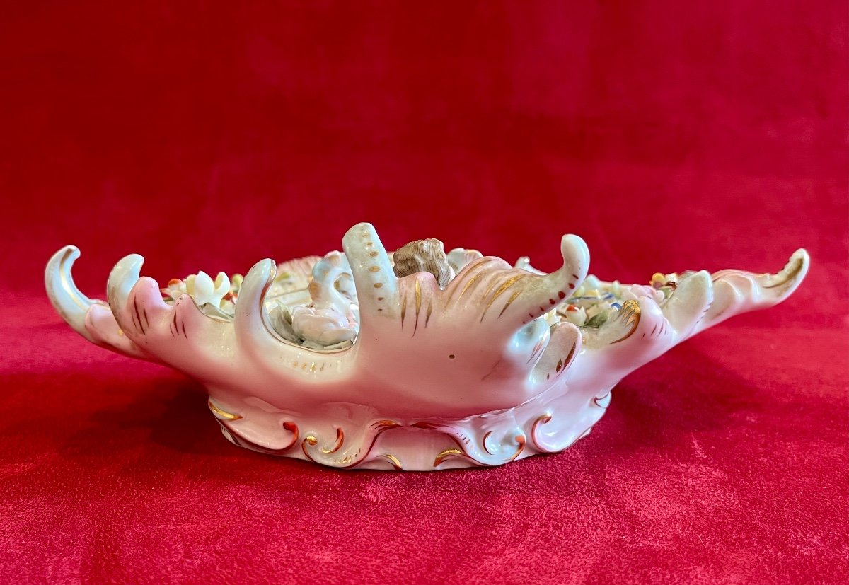 Meissen - Porcelain Inkwell-photo-4