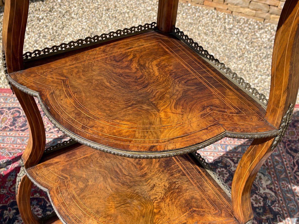 Pair Of Marquetry Corners Style L XV / Nap III-photo-7