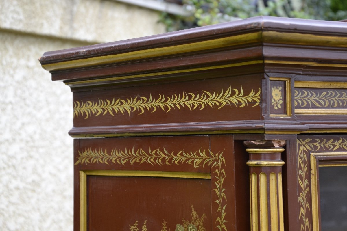 Napoleon III Period Library Decorated With Japanese Lacquers-photo-2