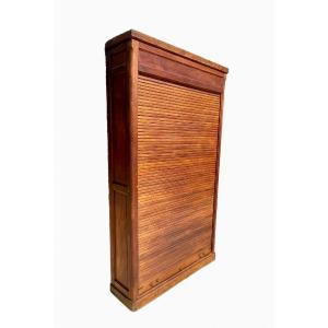 Oak Curtain Filing Cabinet