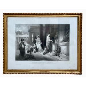 Engraving “liberality Of Roman Ladies”