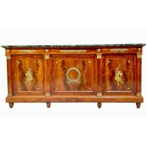 Maison Krieger - Empire Style Mahogany & Bronze Cabinet 