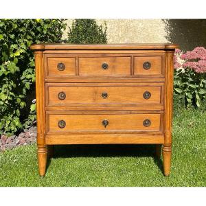 Louis XVI Style Walnut Chest Of Drawers 