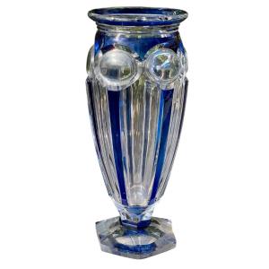 Val Saint Lambert - Vase en Cristal modèle Lorraine S/302