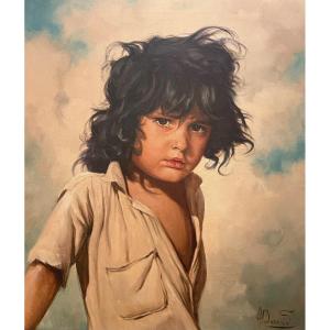 André David - Portrait Of A Young Gypsy Boy