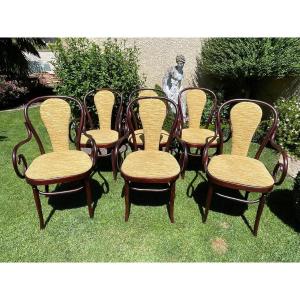 6 Thonet Armchairs