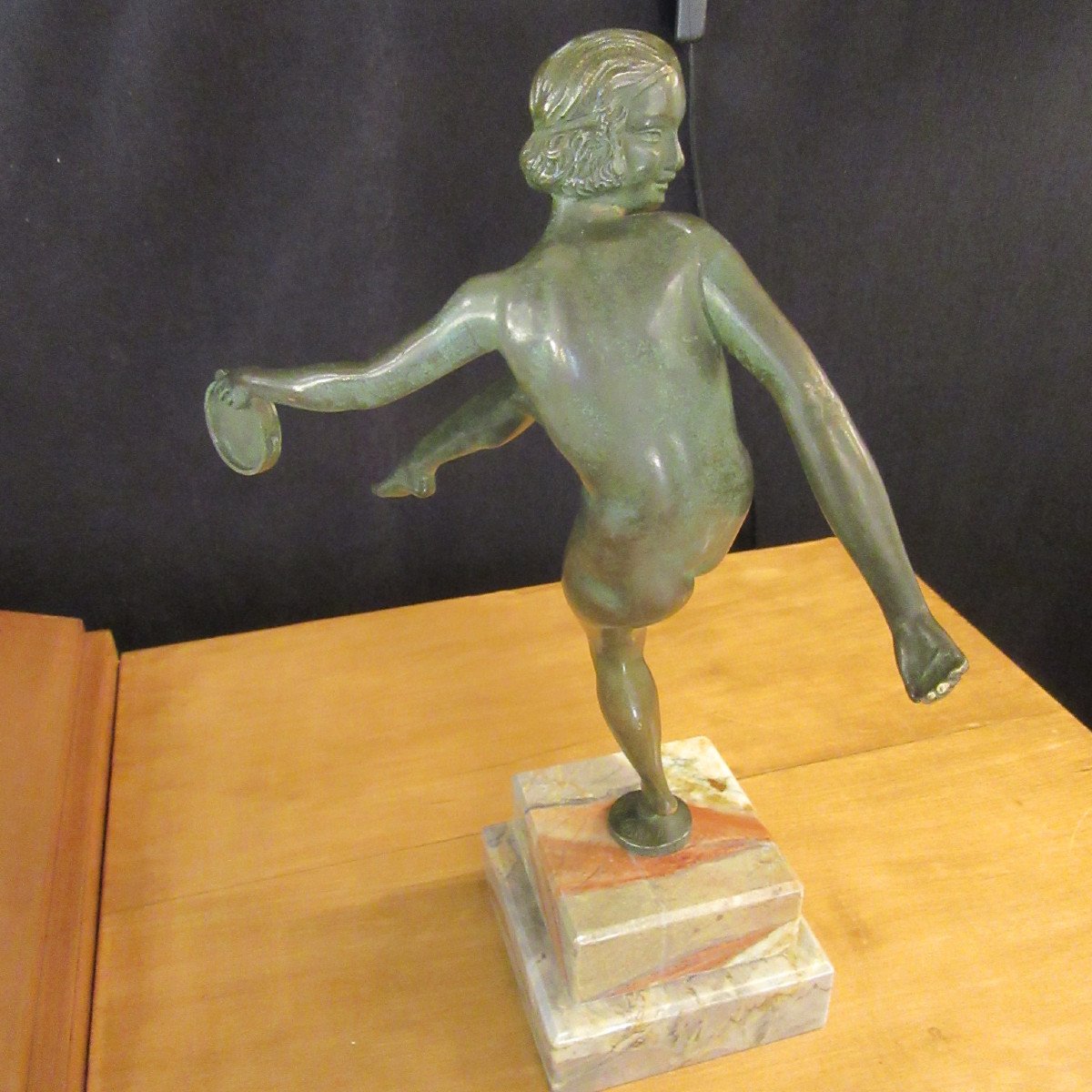 Bronze Patine Verte Pierre Laurel Pour Marcel Guillemard 1930-photo-2