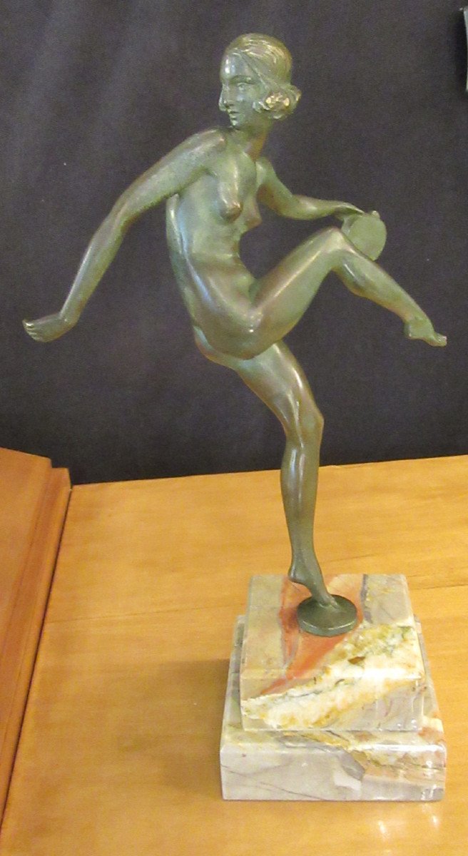 Bronze Patine Verte Pierre Laurel Pour Marcel Guillemard 1930