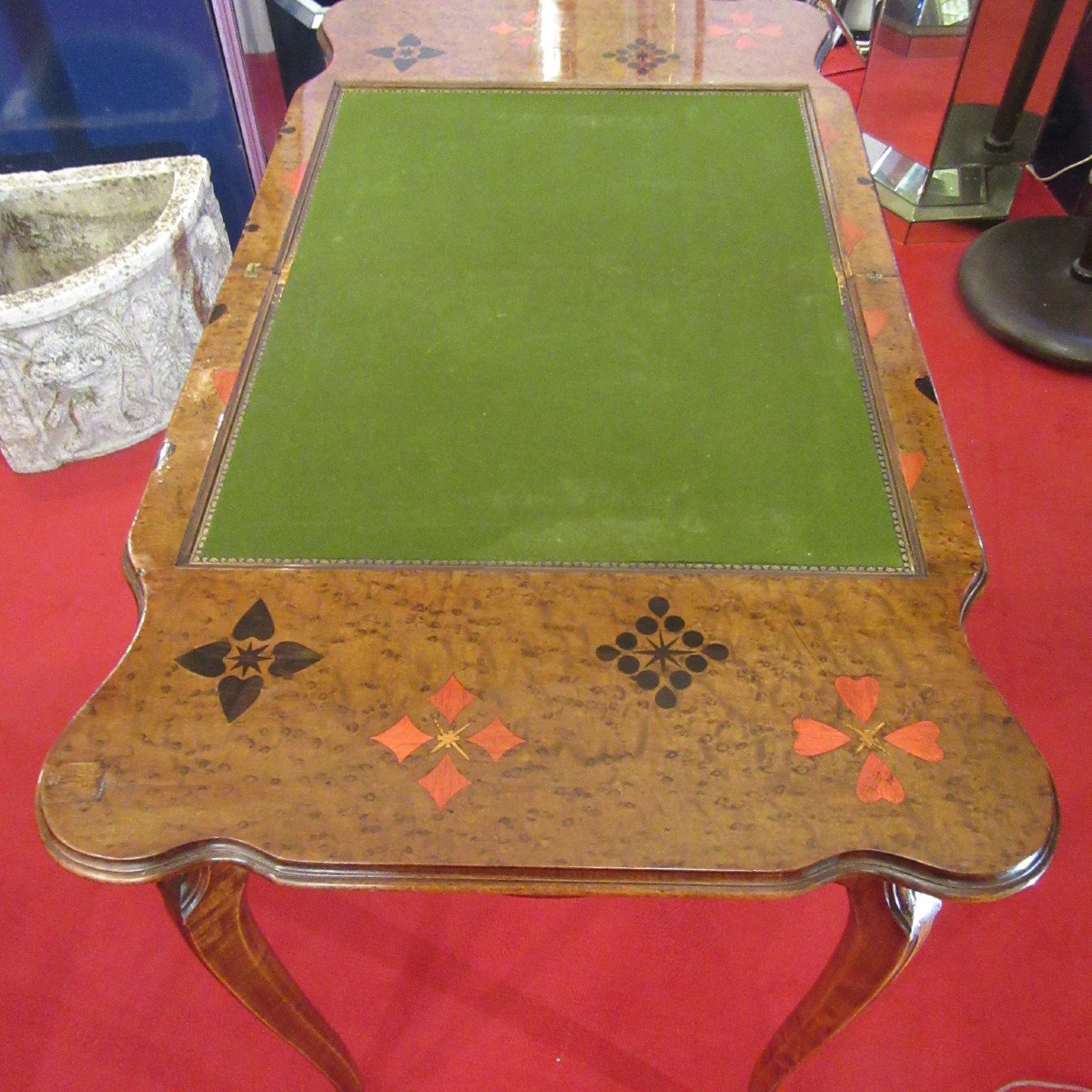 Games Table Signed Gallé In Rosewood In Excellent Condition. Art Nouveau Period-photo-6