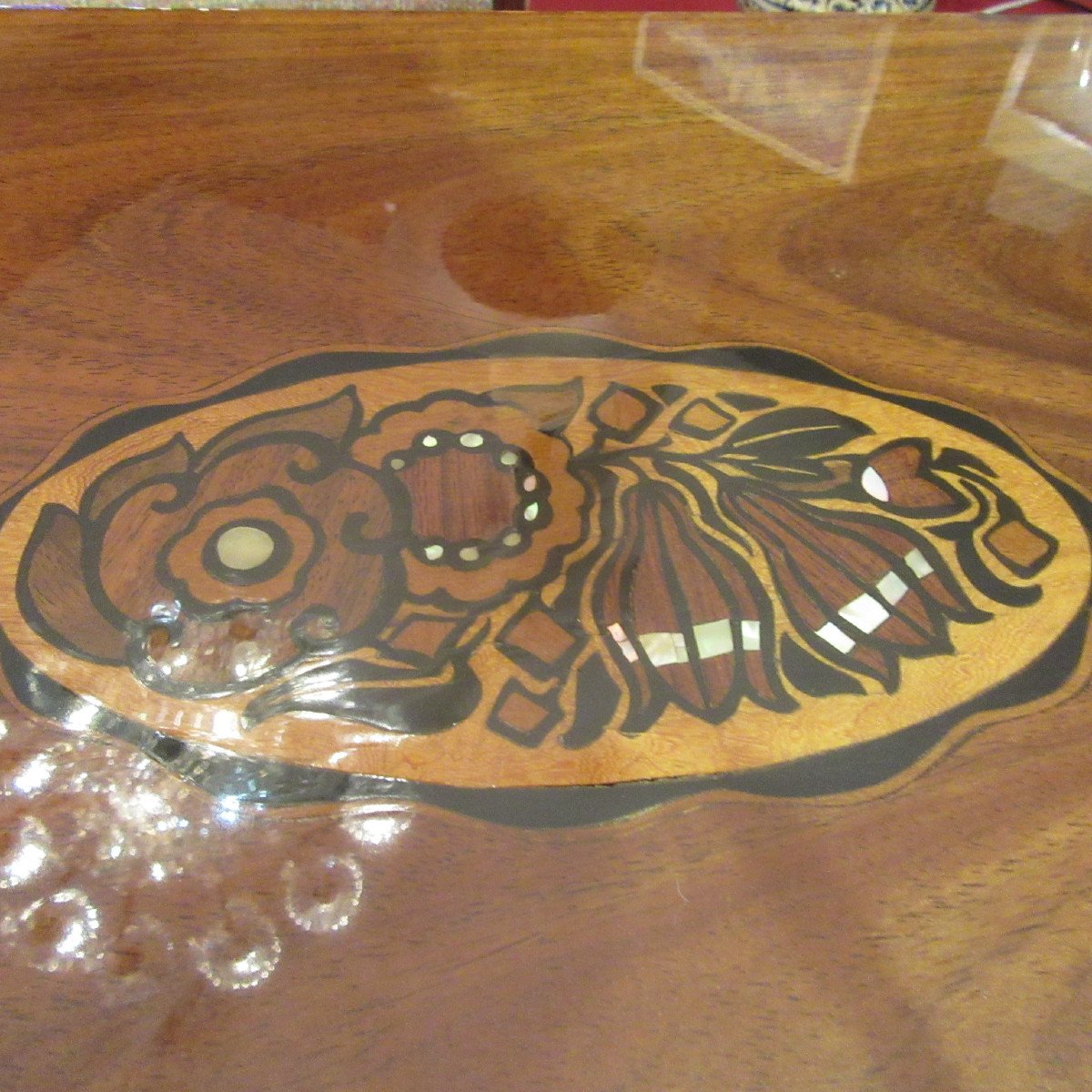 Majorelle Louis - Table de Salon  Signée - En Bois Naturel époque 1920-photo-3