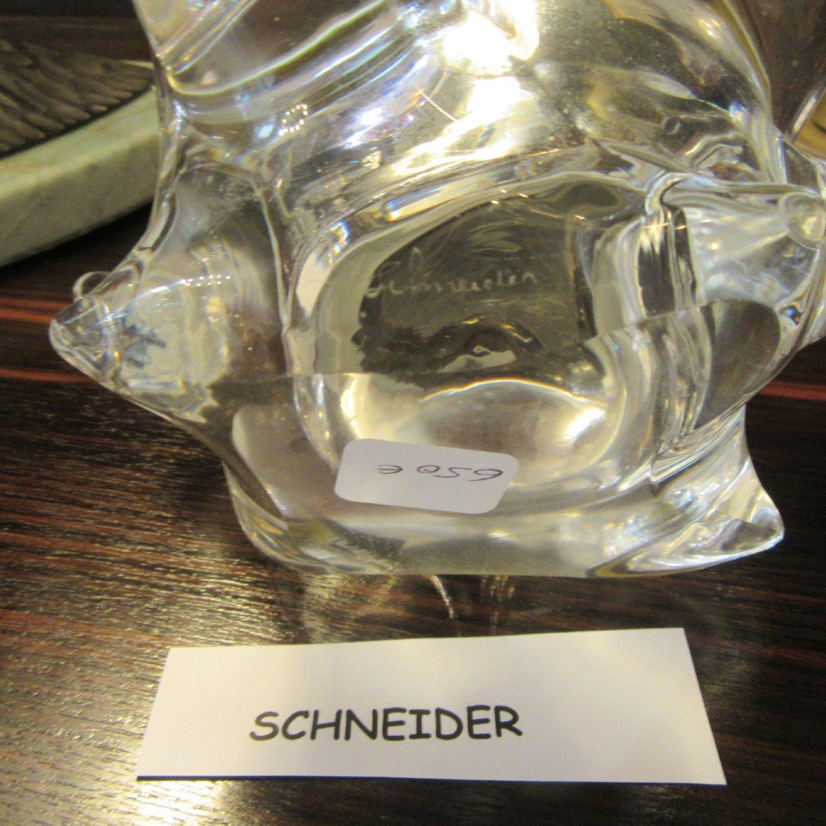 Glass Barometer Signed Schneider -photo-5