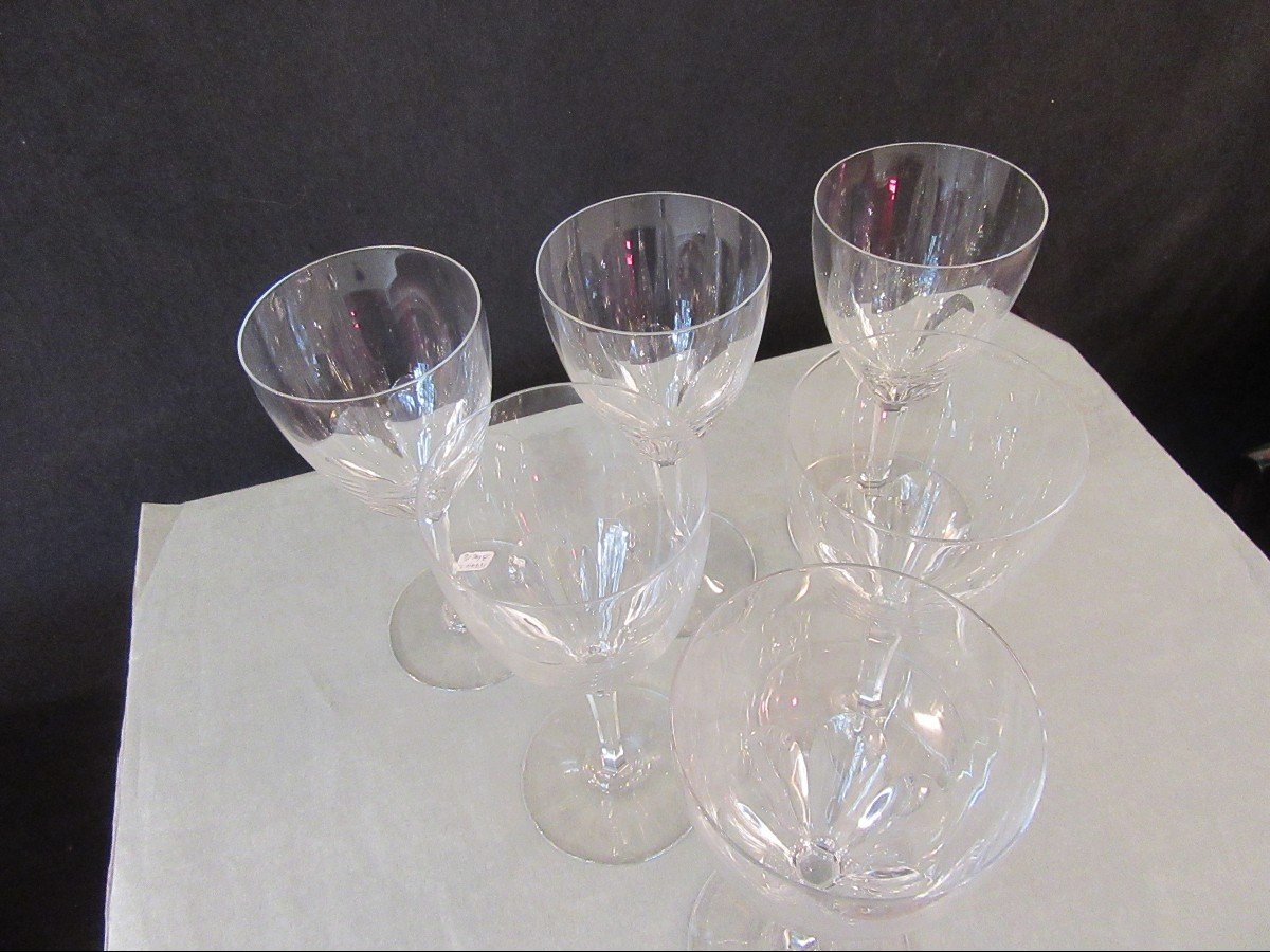 Baccarat Crystal 4 Water Glasses Genova Model-photo-2