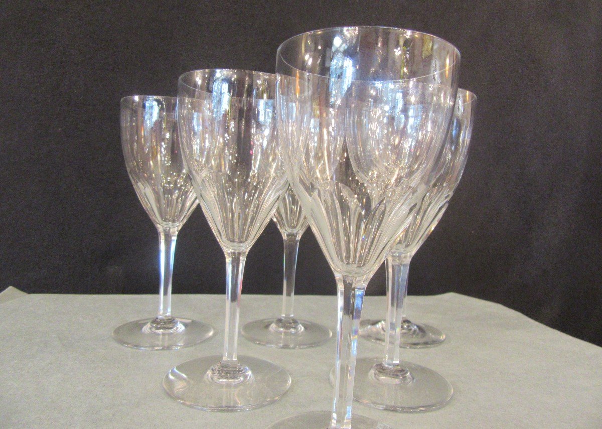 Cristal Baccarat 4 Verres à Eau Modèle Genova