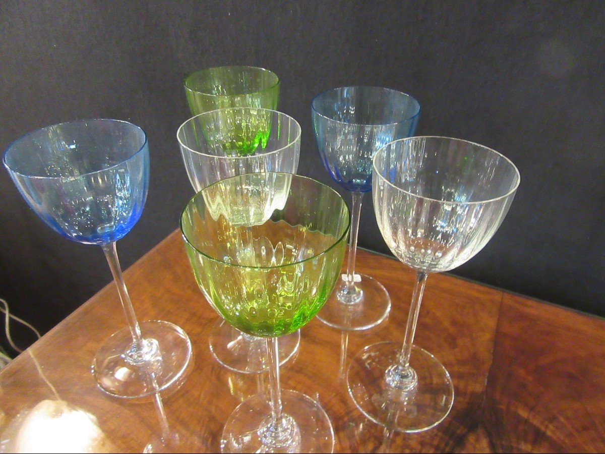 6 verres Baccarat Modèle AQUARELLE Hauteur 18,5cm-photo-4