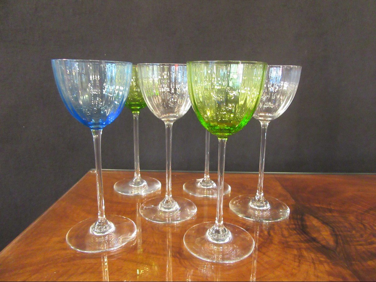 6 verres Baccarat Modèle AQUARELLE Hauteur 18,5cm-photo-4