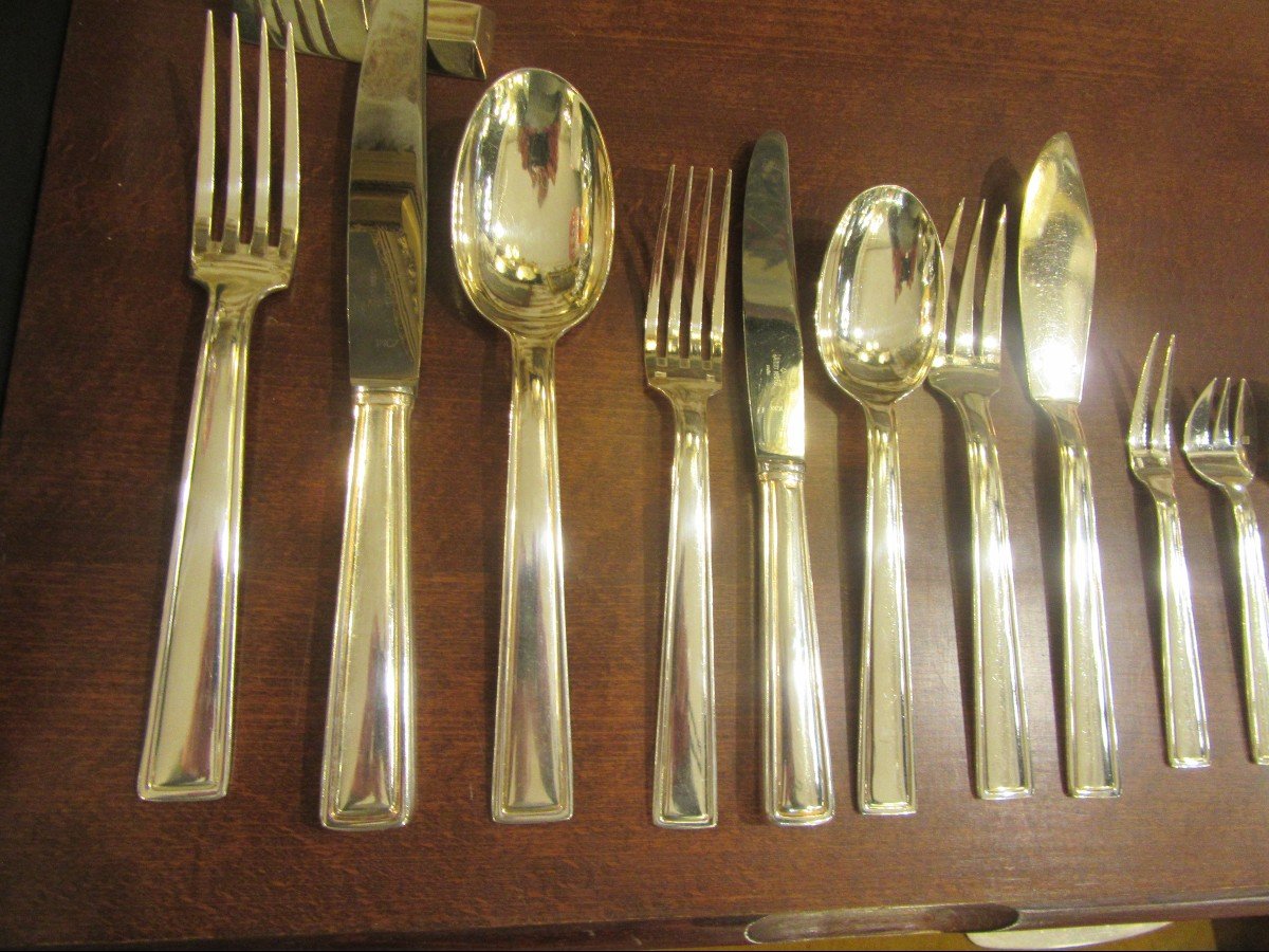 198-piece Cutlery Set By Orfèvre Ravinet-d'enfer-photo-2