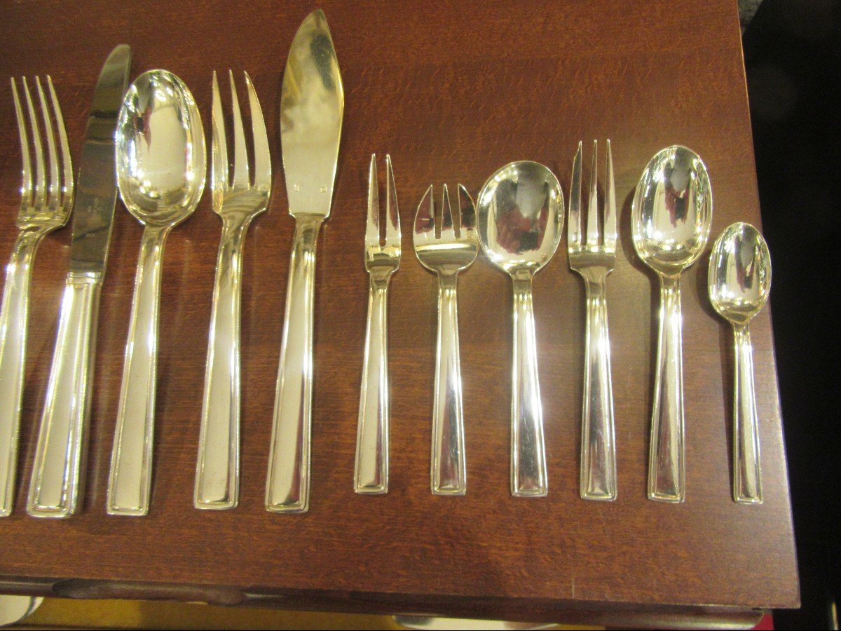 198-piece Cutlery Set By Orfèvre Ravinet-d'enfer-photo-3