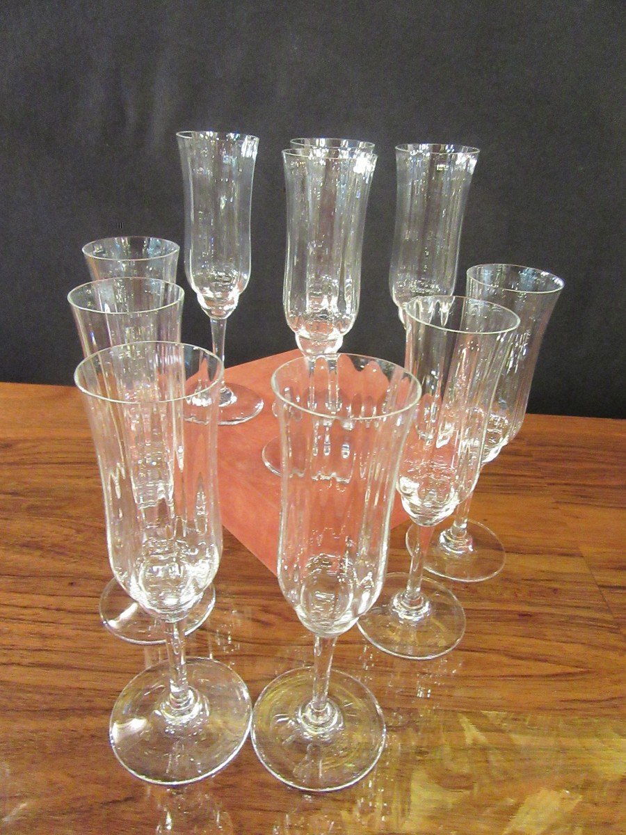 10 Baccarat Flutes Capri Model-photo-2