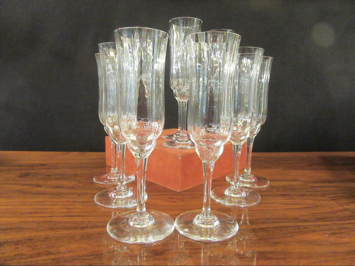 10 Baccarat Flutes Capri Model-photo-1