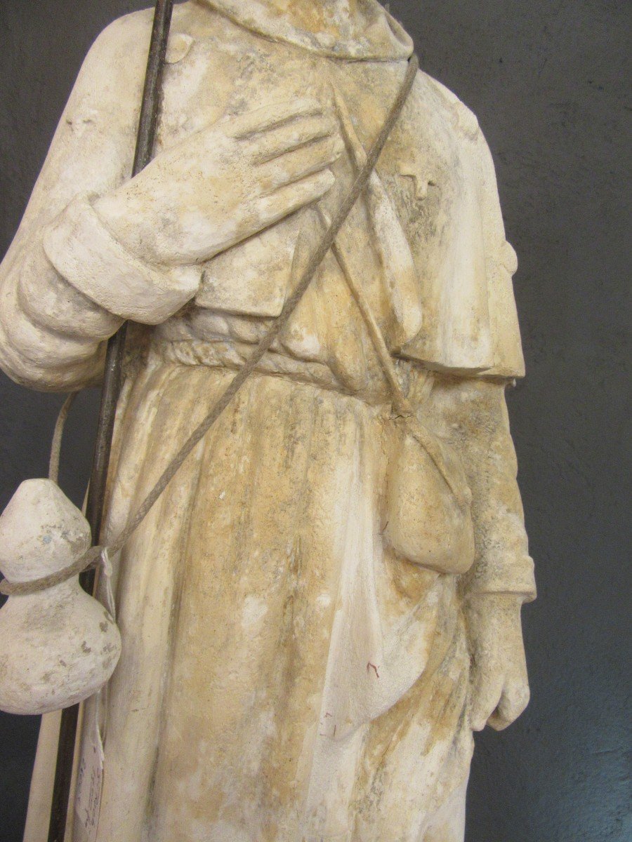 Statue Of Saint Roch Late 19th Century-photo-1