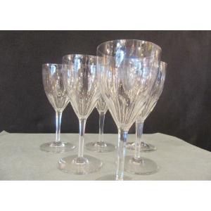 Cristal Baccarat 4 Verres à Eau Modèle Genova