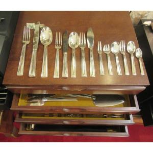 198-piece Cutlery Set By Orfèvre Ravinet-d'enfer