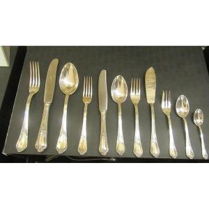 140-piece Cutlery Set Silver-plated Metal In 100g Goldsmith Wmf (germany)