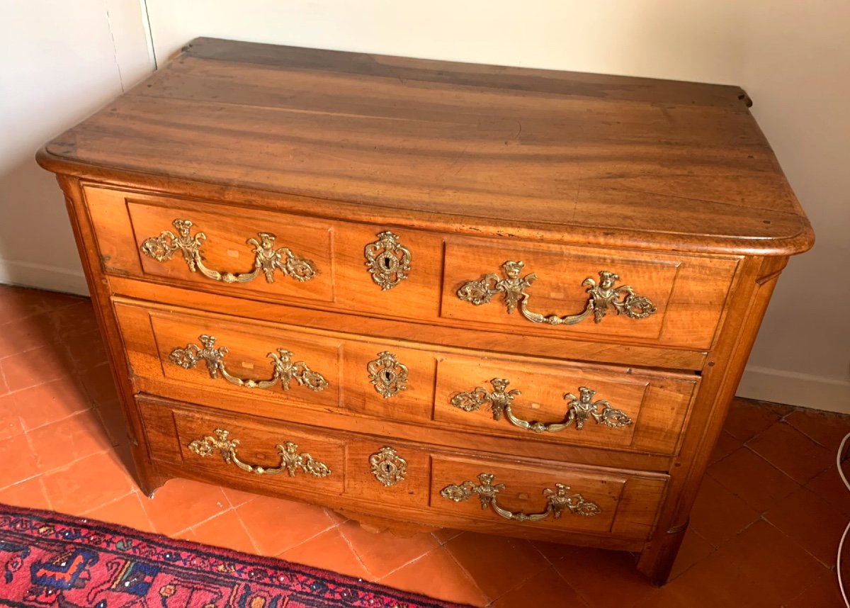 Dresser In Blond Walnut With 3 Drawers XVIII-photo-2