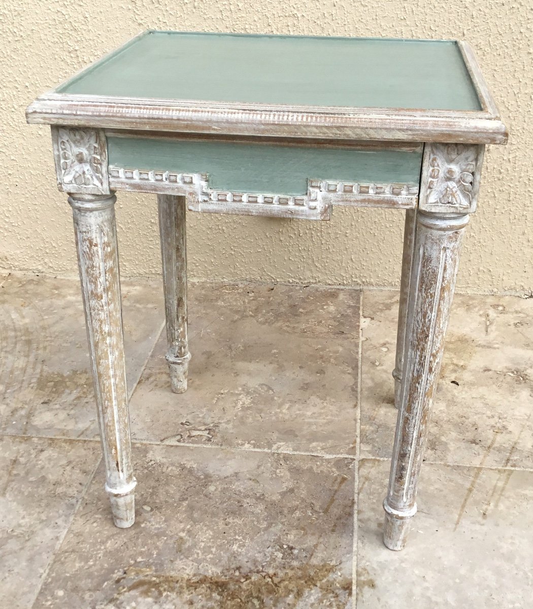 Louis XV Style Carved And Patinated Wood Side Table 