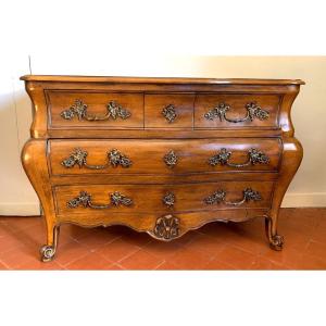 Superb Louis XV Style Tomb Commode With 5 Drawers