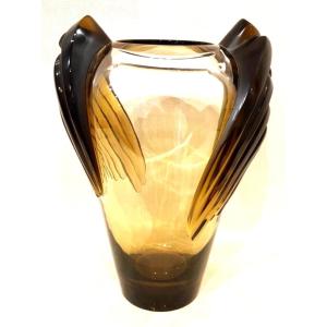 Lalique.important Vase Model Marrakech Created By Marie-claude Lalique