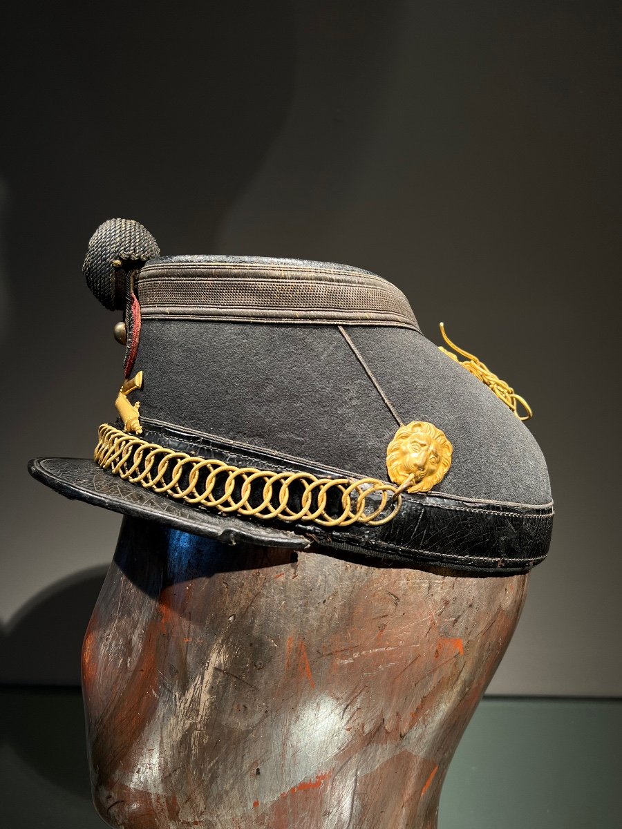 Artillery Officer Shako, Belgian Army, 19th.-photo-2