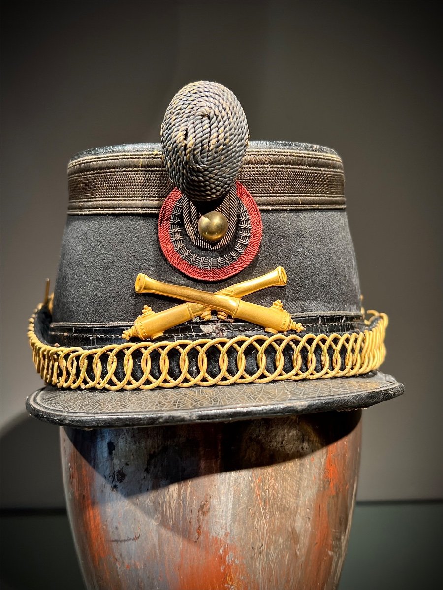 Artillery Officer Shako, Belgian Army, 19th.-photo-3