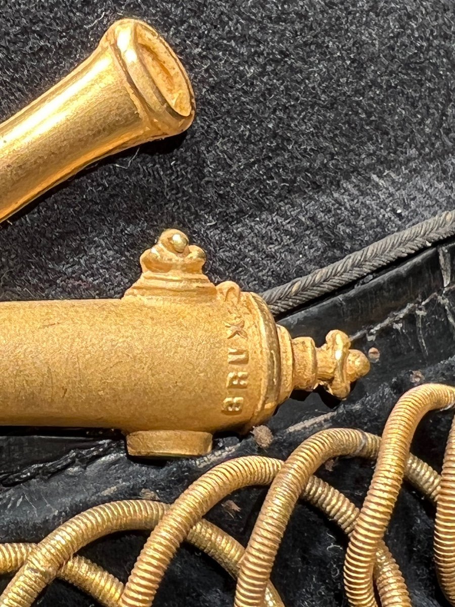 Artillery Officer Shako, Belgian Army, 19th.-photo-1