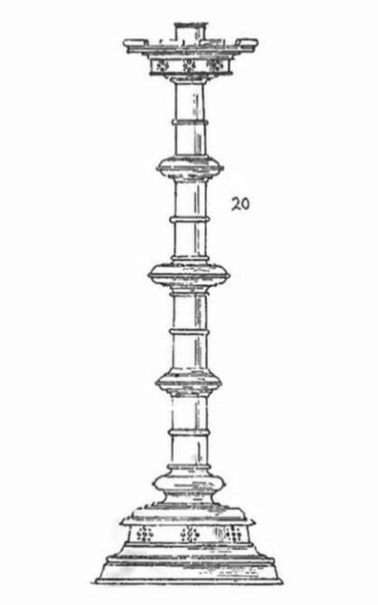 Awn Pugin, Paire De Candélabres Néogothiques En Cuivre, Fabriqué Par John  Hardman & Co.-photo-4