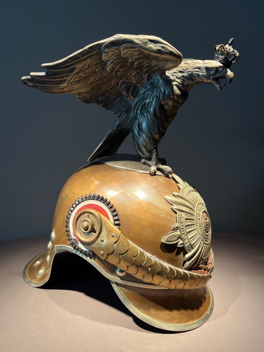 Casque De Cuirassier De La Garde Prussienne De Troupe, Modèle 1894, Daté Et Marqué Gkr, 1915.