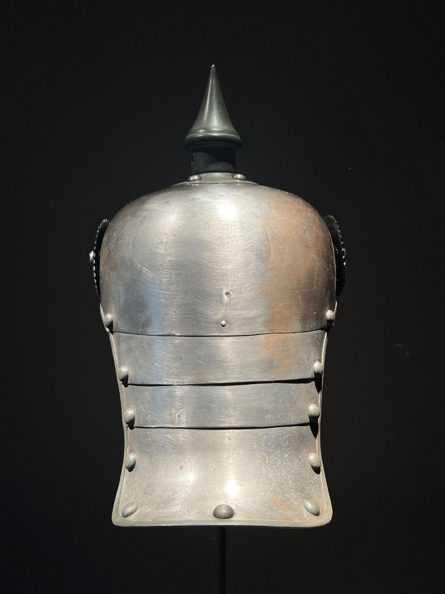 Feldgrau Troop Spiked Helmet Of The 1st Prussian Cuirassier Regiment, Berlin, 1915.-photo-2