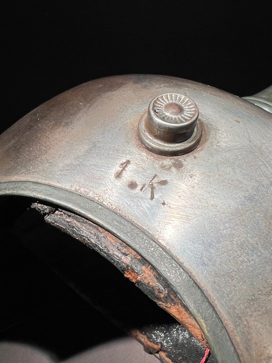 Feldgrau Troop Spiked Helmet Of The 1st Prussian Cuirassier Regiment, Berlin, 1915.-photo-5