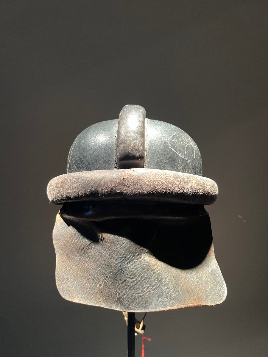 German Great War Leather Aviator Helmet, 2nd Reich, 1918.-photo-4