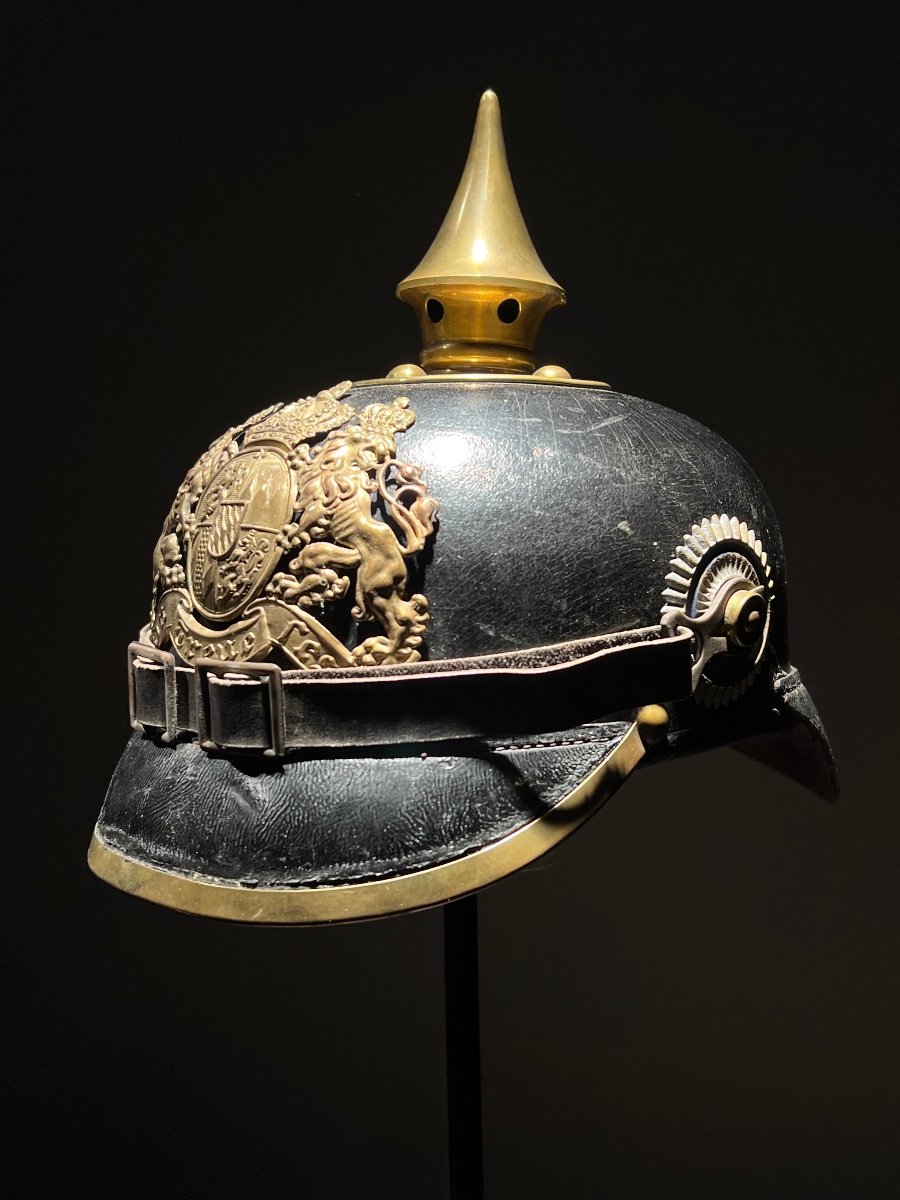 Troop-spiked Helmet Of The Königlich Bayerisches 23. Ir König Ferdinand Der Bulgaren »