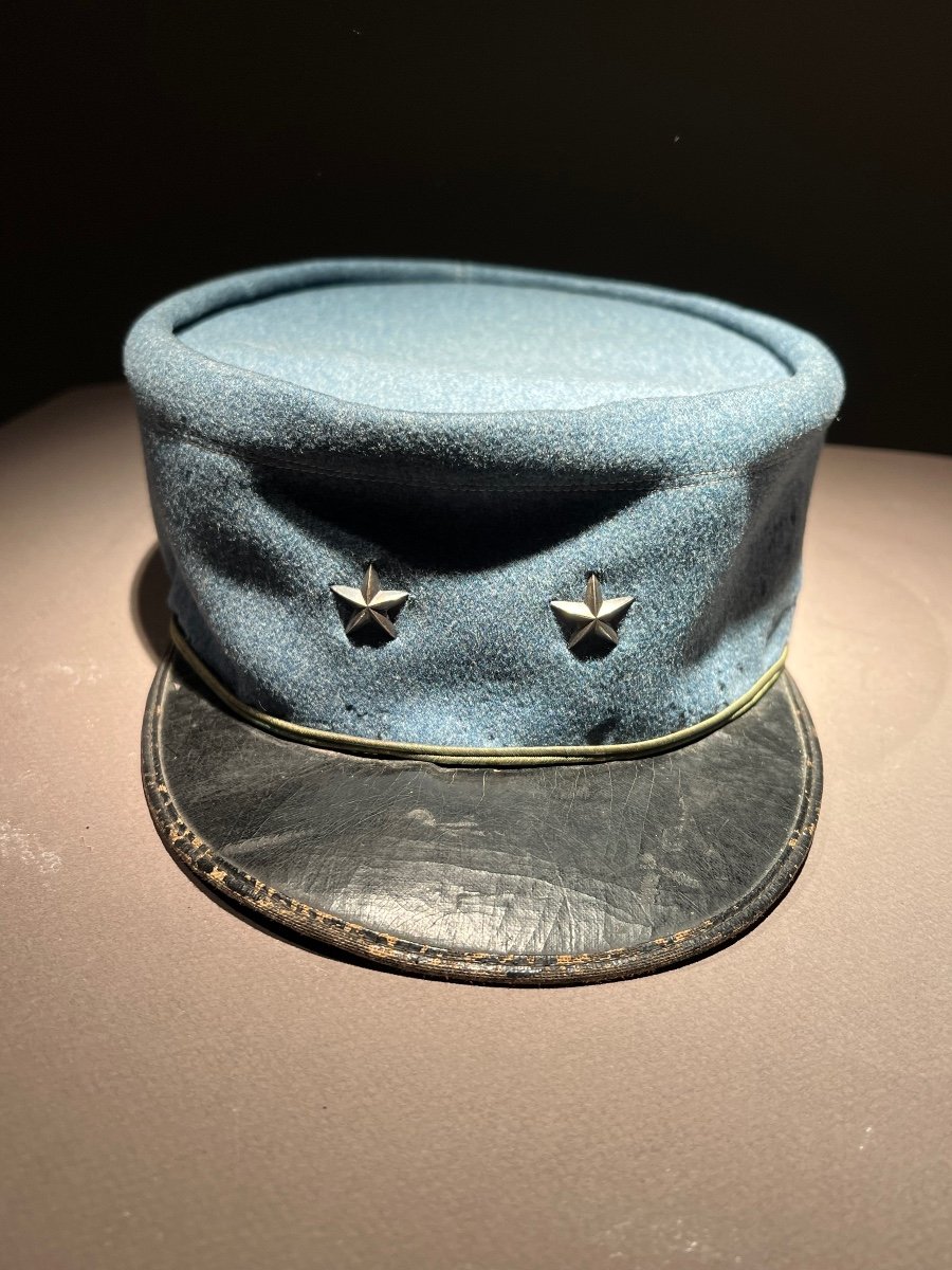 Képi De Campagne De Général De Brigade En Bleu Horizon, France Vers 1915-1916.