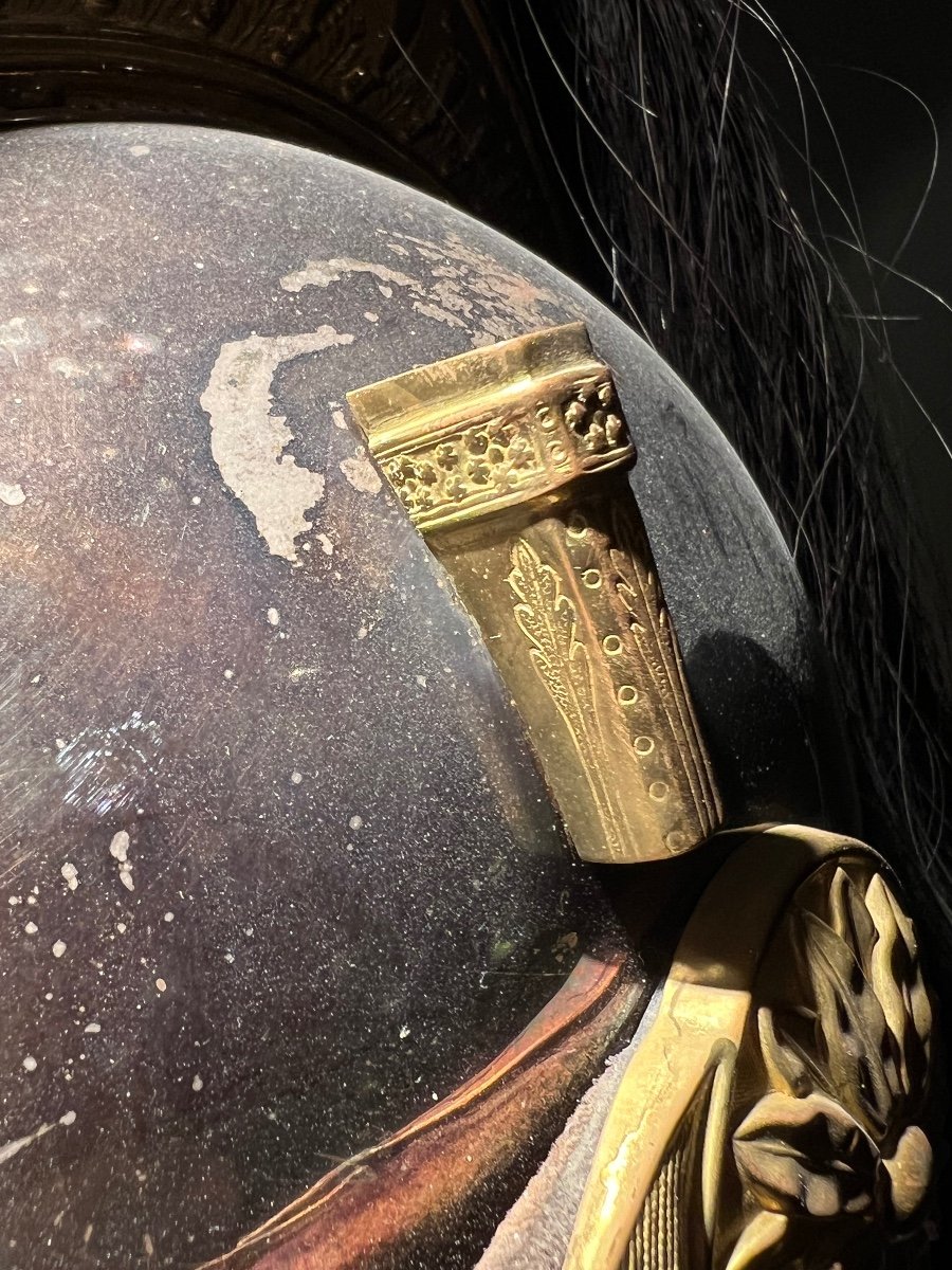 Cuirassier Officer's Helmet Model 1874, Third Republic, France.-photo-3