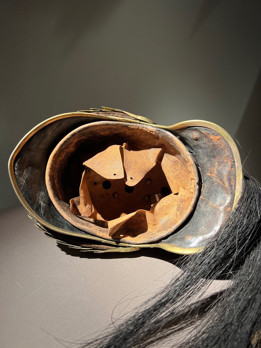 Cuirassier Officer's Helmet Model 1874, Third Republic, France.-photo-5